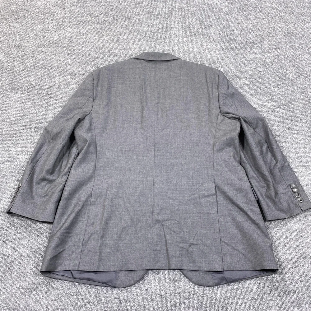 Joseph Abboud Suit‎ Jacket Mens 44R Gray Wool Super 110s Two Button Made USA